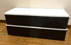 定番 タッパーウェア ロングスーパーケース ネイビー　2個セット