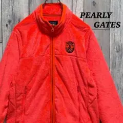 パーリーゲイツ　PEARLY GATES ボア　フリース　ジャケット　オレンジ