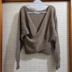 AZUL　カーキ　ニット M