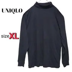 UNIQLO　トップス　長袖　タートルネック　裾スリット　シンプル　ユニセックス