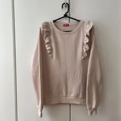 earth music&ecology アース　春　ピンク トップス　肩フリル