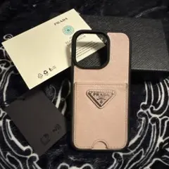PRADA iPhoneケース サフィアーノレザー - メルカリ