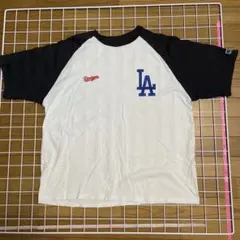 MLB Dodgers ラグラン Tシャツ ホワイト ブラック