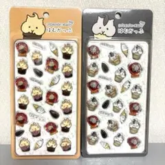 ぷくぷくキャンディーシール　はむかっぷ 2枚セット　ぷくぷくシール