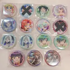 ぴちぴちピッチ　るちあ　缶バッジ　セリア ホログラム　50個セット コンプ ぴちぴちピッチ 缶バッジ Seria セリア るちあ 波音 リナ