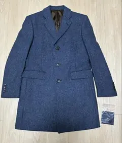 LARDINI ラルディーニ チェスターコート ネイビー - メルカリ