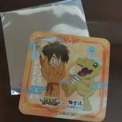 極楽湯　デジモン　ランダムコースター　太一　アグモン