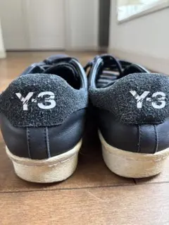 Y-3 レザースニーカー黒　23.5〜24のサムネイル