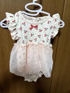 さくらんぼ柄ロンパース 70cm