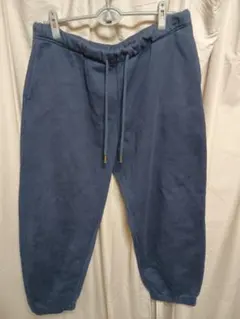 GU ヘビーウェイトスウェットワイドストレートパンツ XXL ネイビー 22年