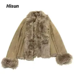 Hisun リアル ムートンコート ラムレザー 羊革