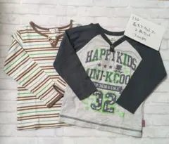 110サイズ 長袖カットソー 2枚セット