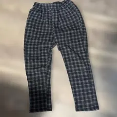チェック柄カジュアルパンツ　裏起毛
