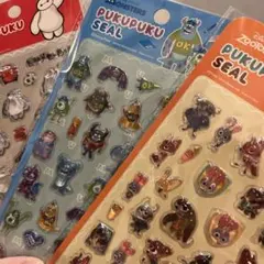 【新品✨】ベイマックス ズートピア トイストーリー ぷくぷくシール 3枚セット