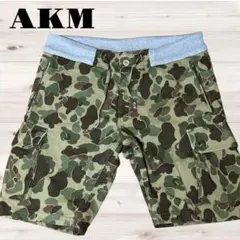☆AKM 迷彩カモカーゴショートパンツL☆wjkジュンハシモトアメカジミリタリーのサムネイル