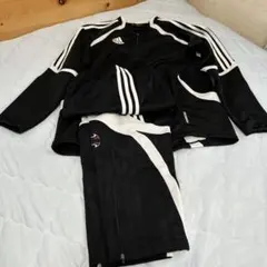 Adidas ジャージ上下セット 黒と白 スポーツウェア