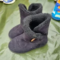 黒いムートンブーツ 21cm