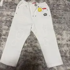 BABYDOLLダメージ加工 ホワイトロングパンツ