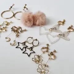 プチプラ イヤリング アクセサリー まとめ売り 7点セット ゴールド系