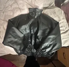 黒 レザージャケット y2k ヴィンテージ
