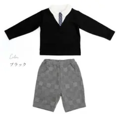 フォーマルスーツ ブラック 90cm