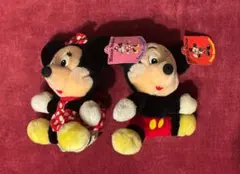 ミッキーマウス　ミニーマウス　ぬいぐるみセット