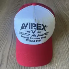 アビレックス 帽子 メッシュキャップ 白赤AVIREXのサムネイル
