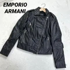 【極美品】アルマーニ エクスチェンジ 山羊革スエード ダブルライダース JK S 極美品】アルマーニ エクスチェンジ 山羊革スエード ダブルライダース