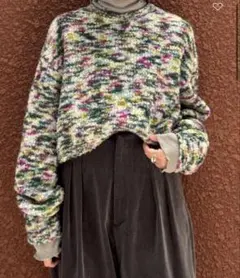 6ロク　ビューティーアンドユース　ユナイテッドアローズ⭐︎マルチカラーニット 楽天市場】＜6(ROKU)＞マルチスラブ クルーネック ニット: 6(ROKU