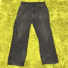 カーハート　ダークグレー　デニム　古着