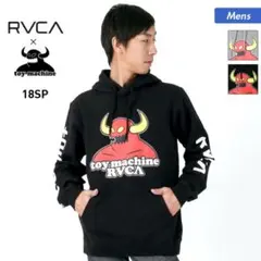 RVCA × toy machine コラボパーカー ブラック