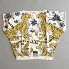 高級✨エルメス HERMES レオパード 豹柄 半袖Tシャツ 34 XSのサムネイル