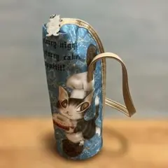 わちふぃーるど　猫のダヤン　水色　ケーキ　コック　いちごボトルホルダーストラップのサムネイル