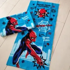 スパイダーマン②　新品未使用！フェイスタオル2枚セット☆MARVEL好きに！のサムネイル