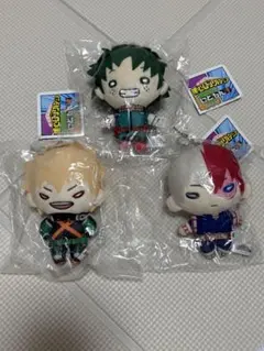 緑谷出久　爆豪勝己　轟焦凍 ぬいぐるみ にとたん 僕のヒーローアカデミア