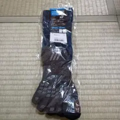 TABIO サッカー用ソックス ネイビー/グレーLサイズ 27~29センチ