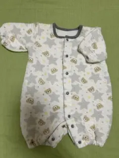 キルティングロンパース　50-60 星くま