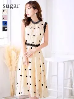 【ヴァネッサハート】 sugar ドット柄アイボリーMサイズ