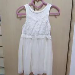 ハッシュアッシュ　ワンピース　130　発表会　クリスマス会　ドレス　パーティー