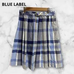 BLUE LABEL♡青系チェック柄フレアスカート　38M