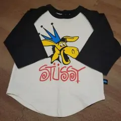 レア　Stüssy イラスト付き Tシャツ S/90