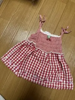 メゾピアノ　キャミワンピース　いちご