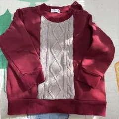 ブランシェス　90 トレーナー　裏起毛