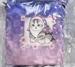 ③ mofusand 巾着入りブランケット　夜桜　タイトー限定　モフサンド