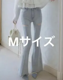 新品未使用】Darich ドロップビジューフレアデニムパンツ - メルカリ