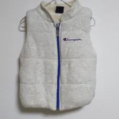 Champion 110 フリースダウンベスト グレー フルジップ
