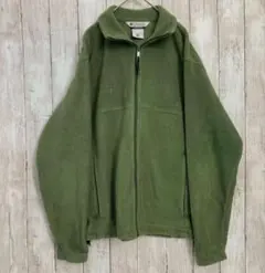 Columbia グリーン フリースジャケット