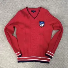 キャロウェイ ゴルフ レディース Vネック セーター 赤