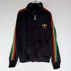adidasアディダスラスタカラートラックジャケットジャージ L黒2008年