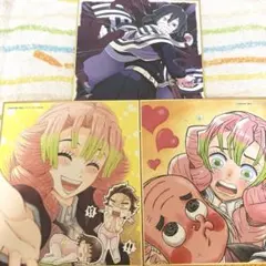 鬼滅の刃 全集中展 刀鍛冶の里編 柱稽古編 複製ミニ色紙 甘露寺蜜璃 伊黒小芭内